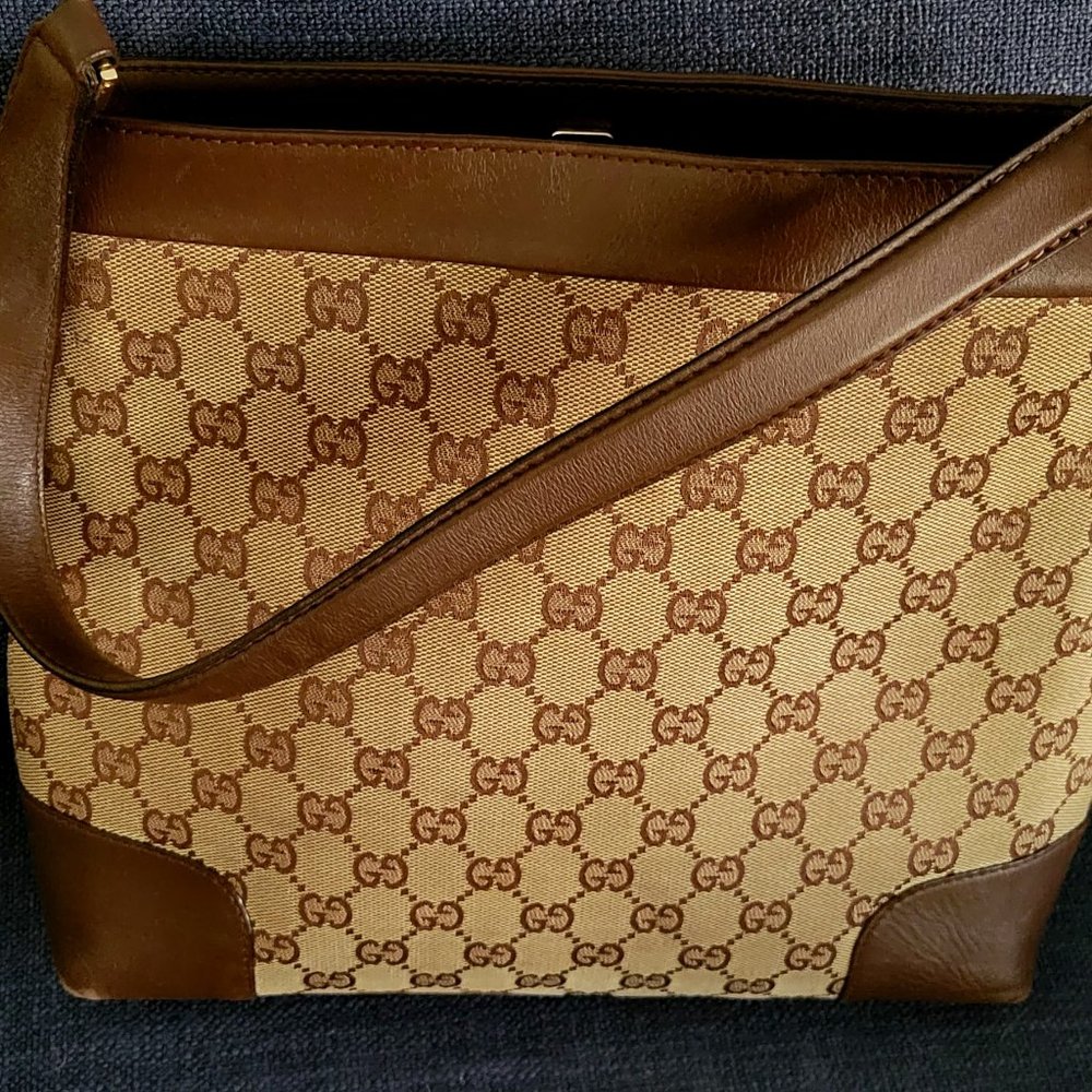 COPY - Authentic Gucci Canvas Handbag